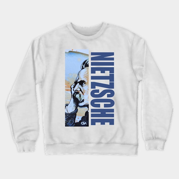 NIETZSCHE - Philosopher Crewneck Sweatshirt by MasterpieceArt